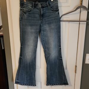 Women's Blue Denim Jeans 70s flair. Worn once!
